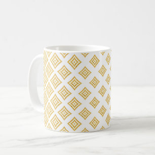 Goldene Rhomboid-Form des Glitzer Kaffeetasse