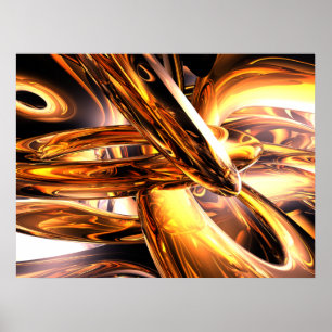 Goldene Ring-abstraktes Plakat
