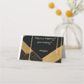 Goldene Ringe mit geflochtener Platzkarte (Rückseite)