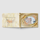 Goldene Rippeleffekte und Rose Gästebuch (Voll)