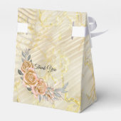 Goldene Rippeleffekte und Rose Geschenkschachtel (Rückseite)