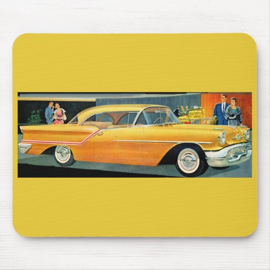 Goldene Rocket 88 Oldsmobile der 1950er Jahre Mousepad (Vorne)