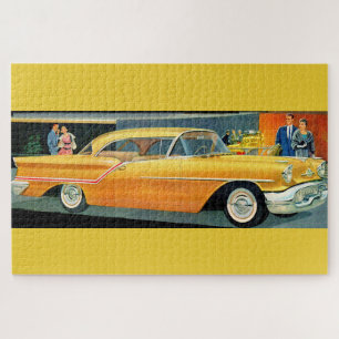 Goldene Rocket 88 Oldsmobile der 1950er Jahre Puzzle