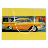 Goldene Rocket 88 Oldsmobile der 50er Jahre Große Geschenktüte (Rückseite)