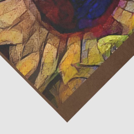 Goldene Rodelbahn mit Aussicht Seidenpapier (Ausschnitt)