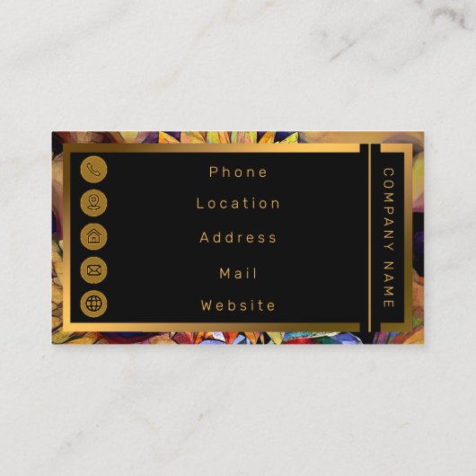 Goldene Rodelbahn mit Aussicht Visitenkarte (Rückseite)