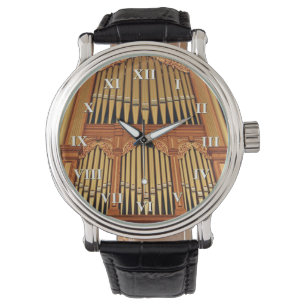 Goldene Rohre mit römischen Ziffern Armbanduhr