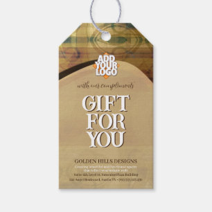 Goldene rollende Hügel Geschenkanhänger