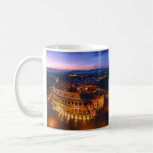 Goldene römische Kolosseum-Herrlichkeit Kaffeetasse