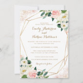 Goldene rosa Bläserei - Einladung (Vorderseite)