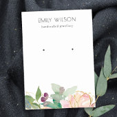 Goldene Rosa Blütenstrophe Visitenkarte