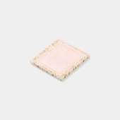 Goldene Rosa Confetti Post-it Klebezettel (angewinkelt)