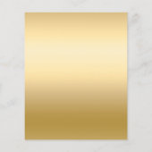 Goldene Rosa Flora 50. Geburtstagseinladung (Rückseite)