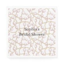 Goldene rosa glamouröse Perlen Brausebad