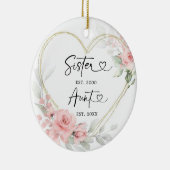 Goldene Rosa Heart Geometric New Age Keramik Ornament (Rechts)