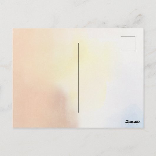 Goldene Rosa Liebe Confetti Frieden Postkarte (Rückseite)