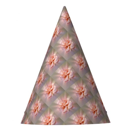 Goldene Rosa Partyhütchen (Vorderseite)