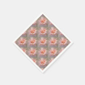 Goldene Rosa Serviette (Ecke)