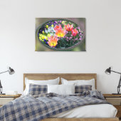 Goldene Rosa Tulpen Leinwanddruck (Insitu (Schlafzimmer))