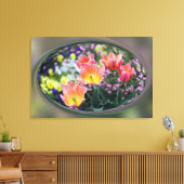 Goldene Rosa Tulpen Leinwanddruck (Insitu (Wohnzimmer))