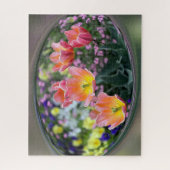 Goldene Rosa Tulpen Puzzle (Vertikal)