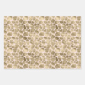 Goldene Rosa Zebra-Tierausdruck Geschenkpapier Set (Vorderseite 3)