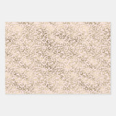 Goldene Rosa Zebra-Tierausdruck Geschenkpapier Set (Vorderseite 2)