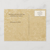 Goldene Rose 50 Jahre Jubiläum Save the Date Ankündigungspostkarte (Rückseite)