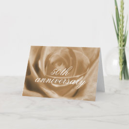 Goldene Rose 50 Jahre Karte