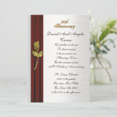 Goldene Rose, 50. Jahrestag der Erneuerung Einladung (Stehend Vorderseite)