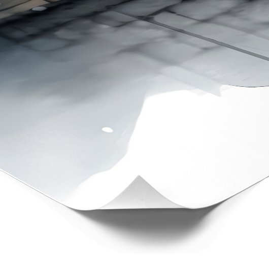 Goldene Rose auf der Rustikalen Steinmauer Hütte Poster (Ecke)