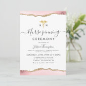 Goldene Rose bei Nurse-Pfingstfeier Einladung (Stehend Vorderseite)