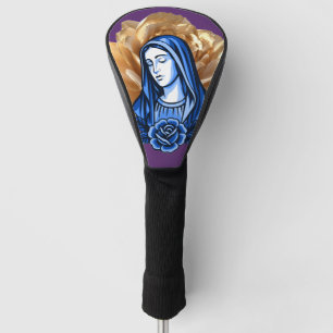 Goldene Rose Blaue Mutter Maria Reich Tiefes Pflau Golf Headcover