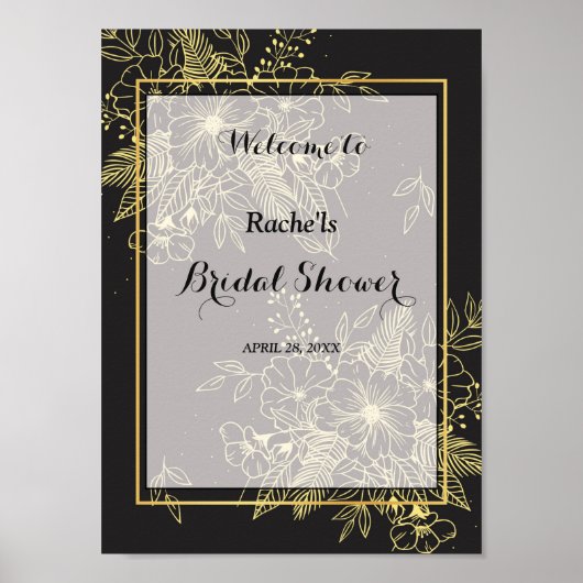 Goldene Rose Brautparty Poster (Vorne)