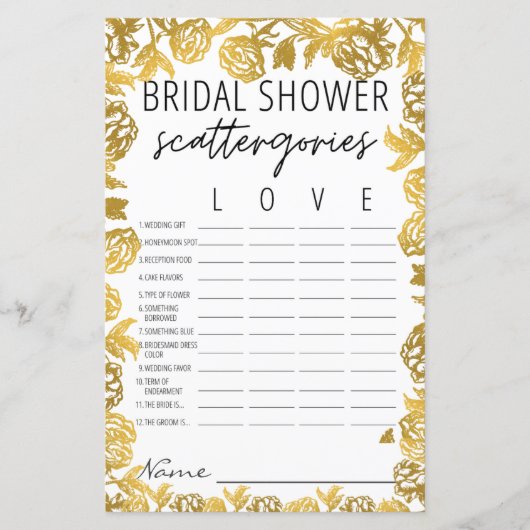 Goldene Rose Brautparty Wandern (Vorderseite)