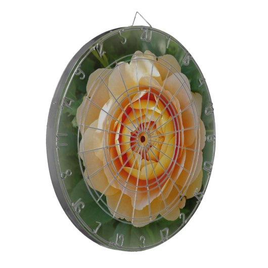 Goldene Rose Dartscheibe (Vorderseite Links)