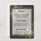 Goldene Rose Einladung (Vorderseite)