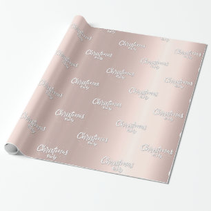 Goldene Rose Eleganz, Weihnachten Party Geschenkpapier