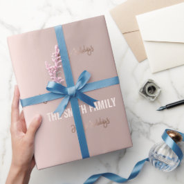 Goldene Rose Eleganz, Weihnachts-Party Wrapping Pa Geschenkpapier