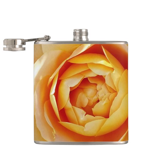 Goldene Rose Flachmann (Geöffnet)