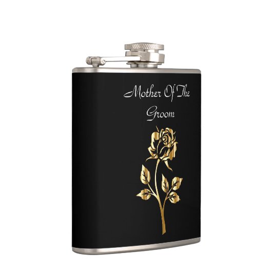 Goldene Rose Flachmann (Rechts)