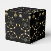 Goldene Rose Gefälligkeitsbox Geschenkschachtel (Rückseite)