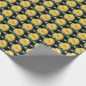 Goldene Rose Geschenkpapier (Ecke)