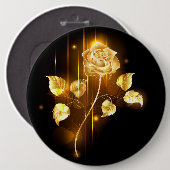 Goldene Rose ( gold rose ) Button (Vorne & Hinten)