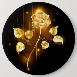 Goldene Rose ( gold rose ) Button