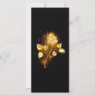 Goldene Rose ( gold rose ) Karte