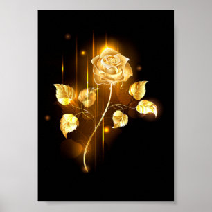 Goldene Rose ( gold rose ) Poster