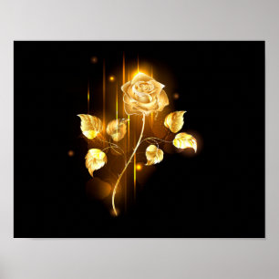 Goldene Rose ( gold rose ) Poster