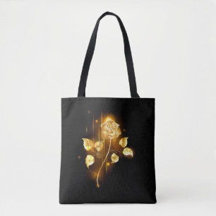 Goldene Rose ( gold rose ) Tasche
