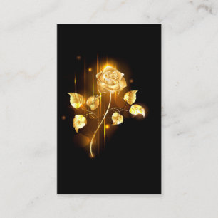 Goldene Rose ( gold rose ) Visitenkarte